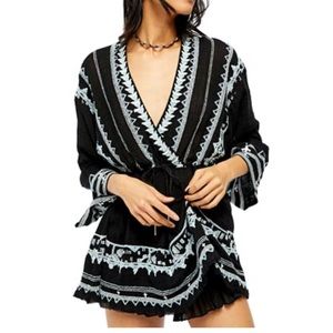 Free People Embroidered Tunic Top
